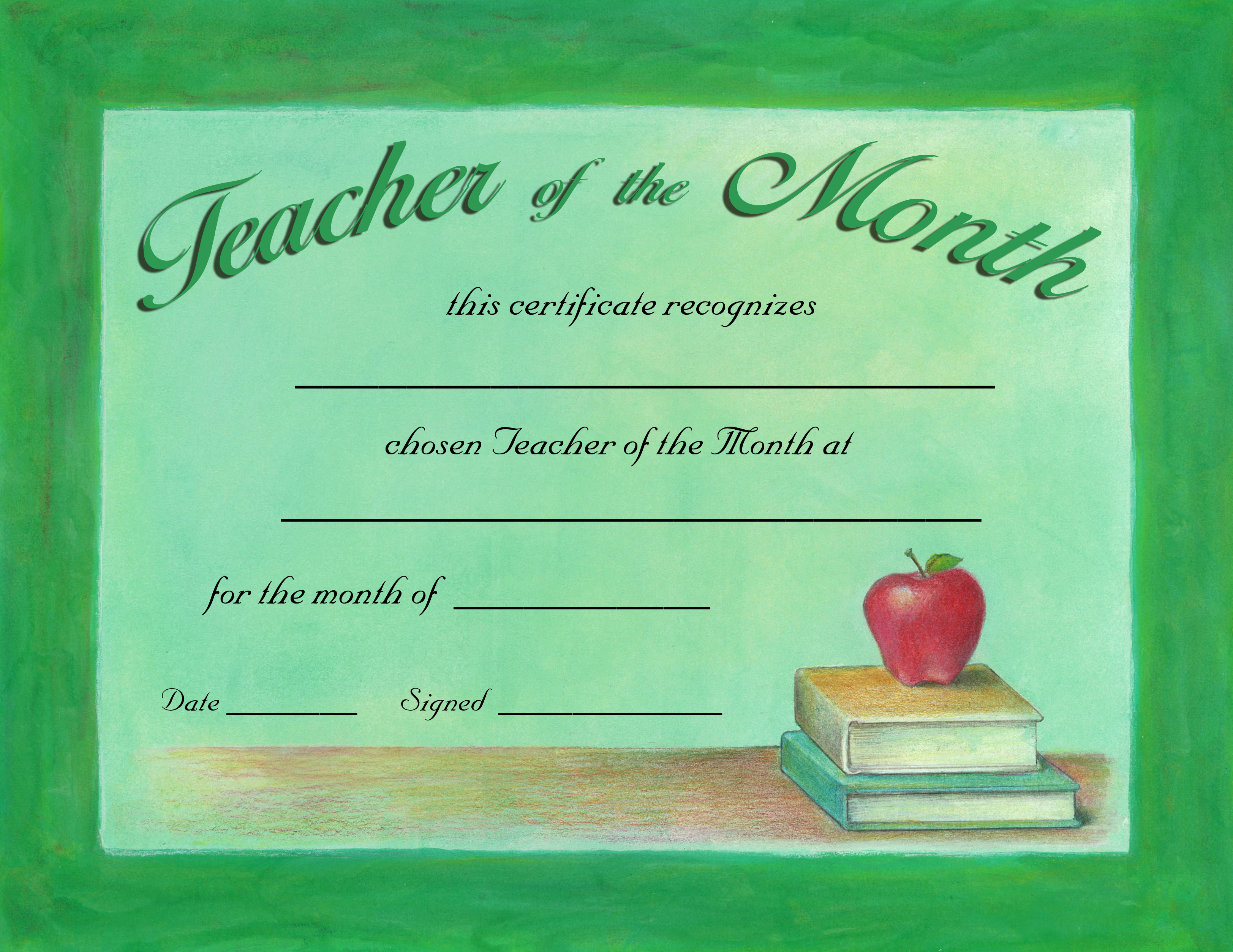 Special Awards Catalog code PAP21-Alphabet Award ( Download Within Teacher Of The Month Certificate Template